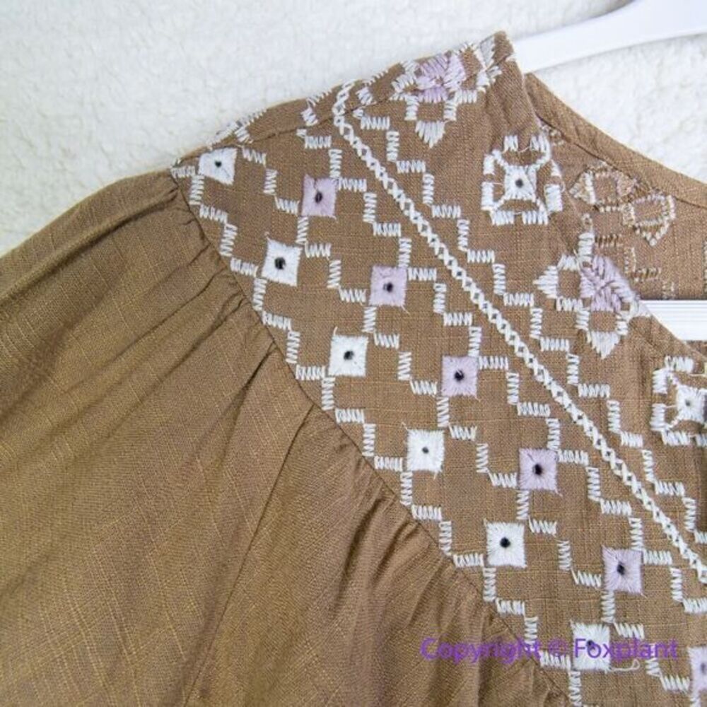 New! Free People Joni Embroidered Top, size XS - Picture 5 of 16